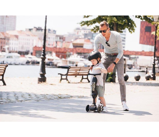 Scoot & Ride Highwaykick 1 Jeździk i hulajnoga 2w1 Black & Gold LE - 1021825 - zdjęcie 8